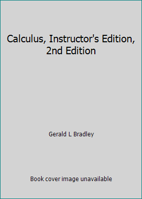 Calculus, Instructor's Edition, 2nd Edition 013081055X Book Cover