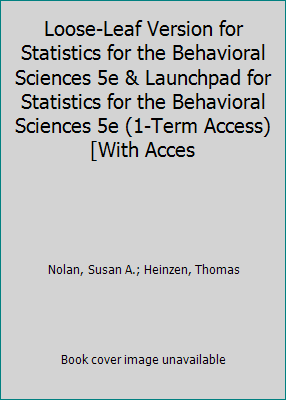 Loose-Leaf Version for Statistics for the Behav... 1319333192 Book Cover