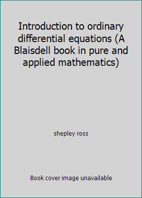 Introduction to ordinary differential equations... B0006BO356 Book Cover