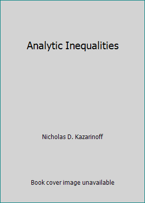 Analytic Inequalities B00JELBICK Book Cover
