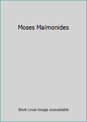 Moses Maimonides 9774243056 Book Cover