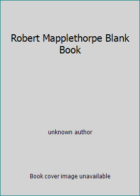 Robert Mapplethorpe Blank Book 3823883208 Book Cover