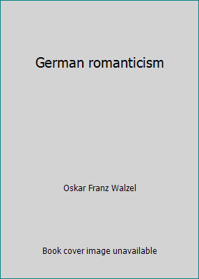 German romanticism B000859544 Book Cover