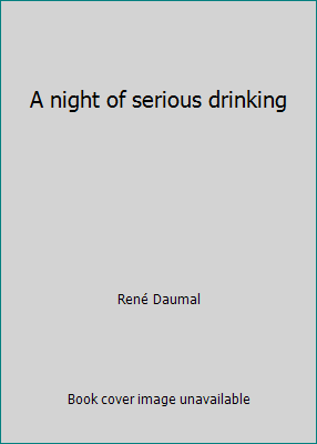 A night of serious drinking 0394737318 Book Cover
