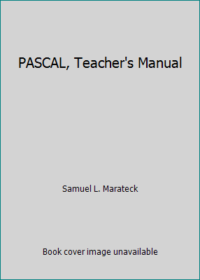 PASCAL, Teacher's Manual 0471535516 Book Cover