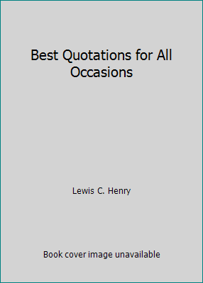 Best Quotations for All Occasions 0808580639 Book Cover