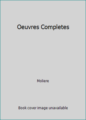 Oeuvres Completes B00CMOBM9A Book Cover