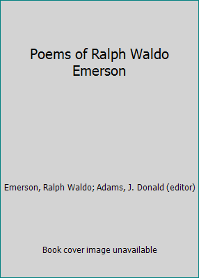 Poems of Ralph Waldo Emerson B001E56K9A Book Cover