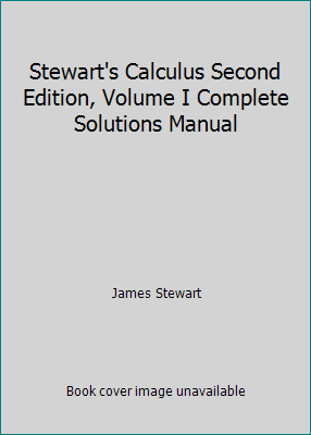 Stewart's Calculus Second Edition, Volume I Com... 0534132219 Book Cover