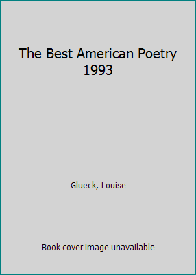 The Best American Poetry 1993 0684195097 Book Cover