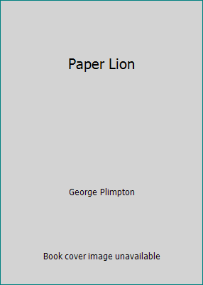 Paper Lion B001SE0FJ8 Book Cover