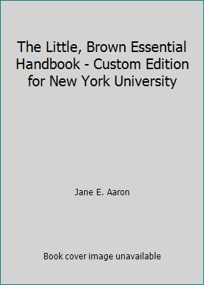 The Little, Brown Essential Handbook - Custom E... 125635189X Book Cover