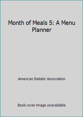 Month of Meals 5: A Menu Planner 0945448341 Book Cover