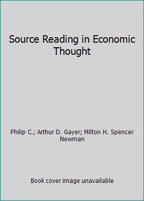 Source Reading in Economic Thought B00QNUF4ZW Book Cover