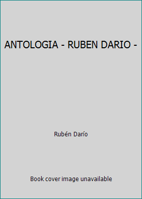 ANTOLOGIA - RUBEN DARIO - 8483360152 Book Cover