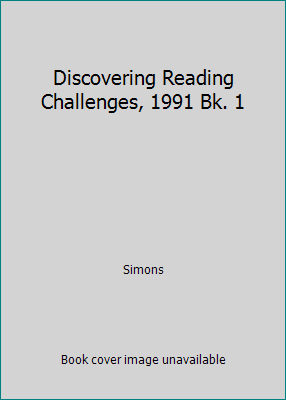 Discovering Reading Challenges, 1991 Bk. 1 0153298421 Book Cover