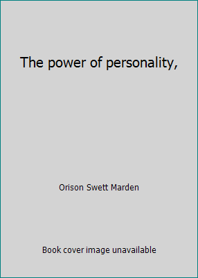 The power of personality, B00086BEH4 Book Cover