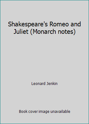 Shakespeare's Romeo and Juliet (Monarch notes) B0007FAH42 Book Cover
