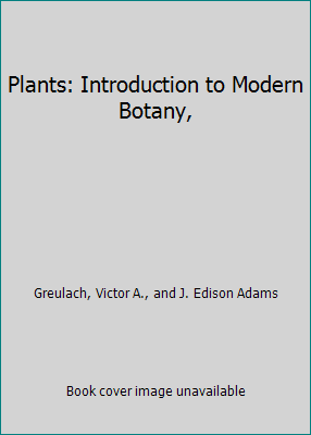 Plants: Introduction to Modern Botany, B000KR8Z78 Book Cover