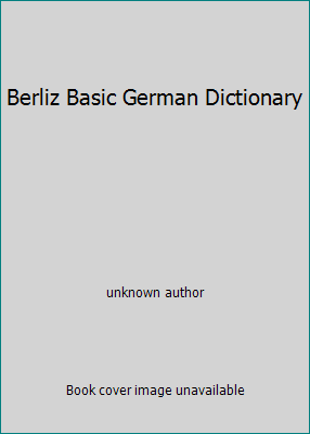 Berliz Basic German Dictionary 0448014327 Book Cover