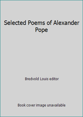 Selected Poems of Alexander Pope B0027QU0P0 Book Cover