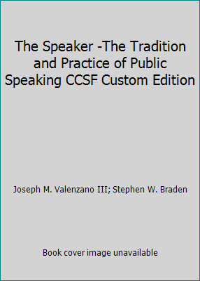 The Speaker -The Tradition and Practice of Publ... 1598716956 Book Cover