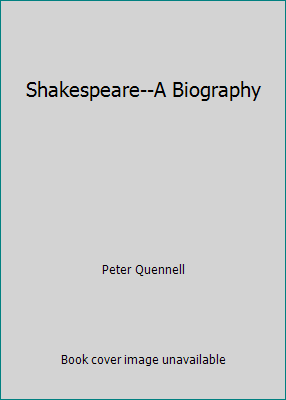 Shakespeare--A Biography B000J670VC Book Cover
