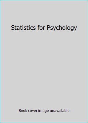 Statistics for Psychology 0132018101 Book Cover