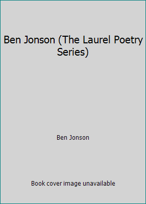 Ben Jonson (The Laurel Poetry Series) B0007DQOEG Book Cover