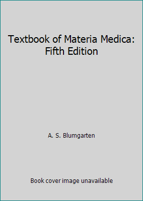 Textbook of Materia Medica: Fifth Edition B000PRYOIM Book Cover