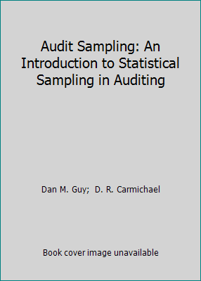 Audit Sampling: An Introduction to Statistical ... 0471815403 Book Cover