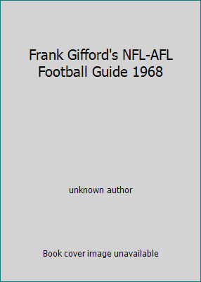 Frank Gifford's NFL-AFL Football Guide 1968 B001E9P8EO Book Cover