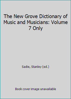 The New Grove Dictionary of Music and Musicians... B0015IDNWI Book Cover