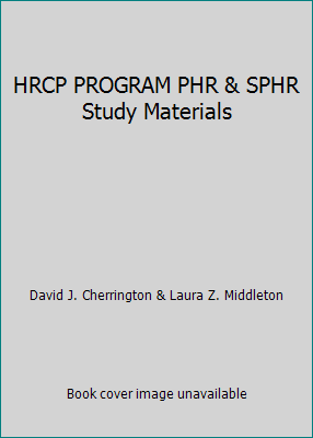 HRCP PROGRAM PHR & SPHR Study Materials 1934322369 Book Cover