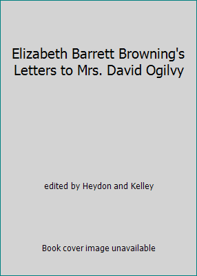 Elizabeth Barrett Browning's Letters to Mrs. Da... B001UYBX74 Book Cover