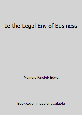 Ie the Legal Env of Business 1111820805 Book Cover