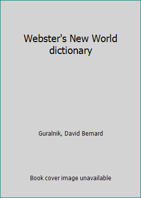 Webster's New World dictionary 013944470X Book Cover