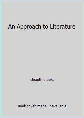 An Approach to Literature B000TYQCM2 Book Cover