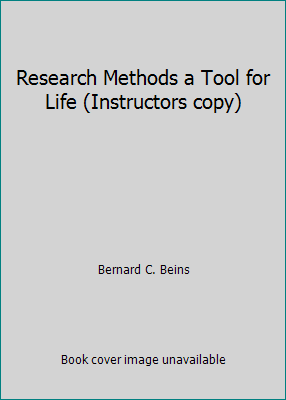 Research Methods a Tool for Life (Instructors c... 0205909396 Book Cover