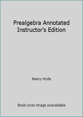 Prealgebra Annotated Instructor's Edition 0077238931 Book Cover