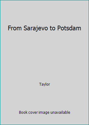 From Sarajevo to Potsdam B000FPX78M Book Cover