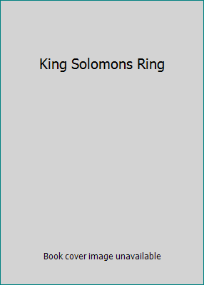 King Solomons Ring B00XNRWUBO Book Cover