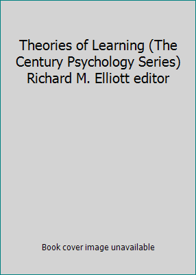 Theories of Learning (The Century Psychology Se... B000IG5UX8 Book Cover