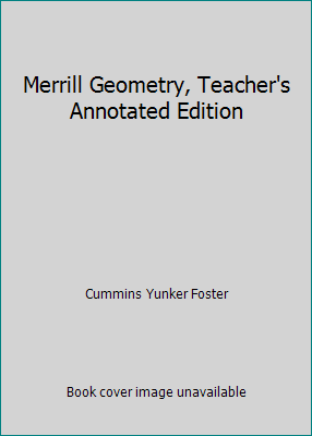 Merrill Geometry, Teacher's Annotated Edition 067505219X Book Cover