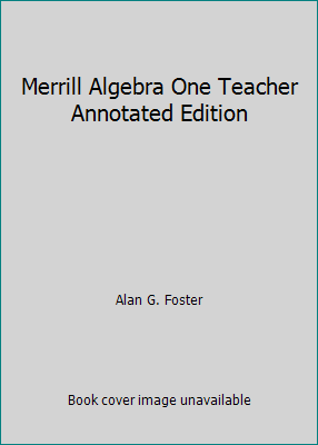 Merrill Algebra One Teacher Annotated Edition 0675055970 Book Cover