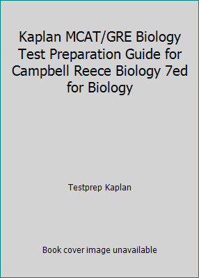 Kaplan MCAT/GRE Biology Test Preparation Guide ... 0805371788 Book Cover