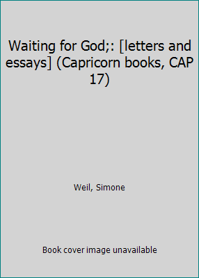 Waiting for God;: [letters and essays] (Caprico... B0006AW6BA Book Cover