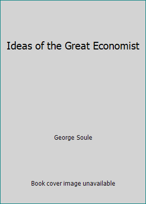 Ideas of the Great Economist B000EIPJIG Book Cover