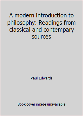 A modern introduction to philosophy: Readings f... B0000CMODO Book Cover