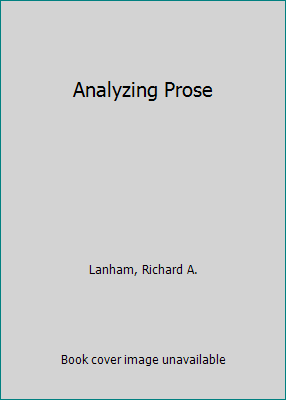 Analyzing Prose 0023675608 Book Cover